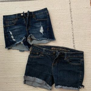 Jean shorts size xs